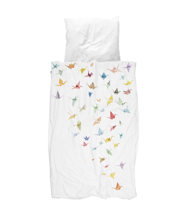 Snurk Crane Birds dekbedovertrek