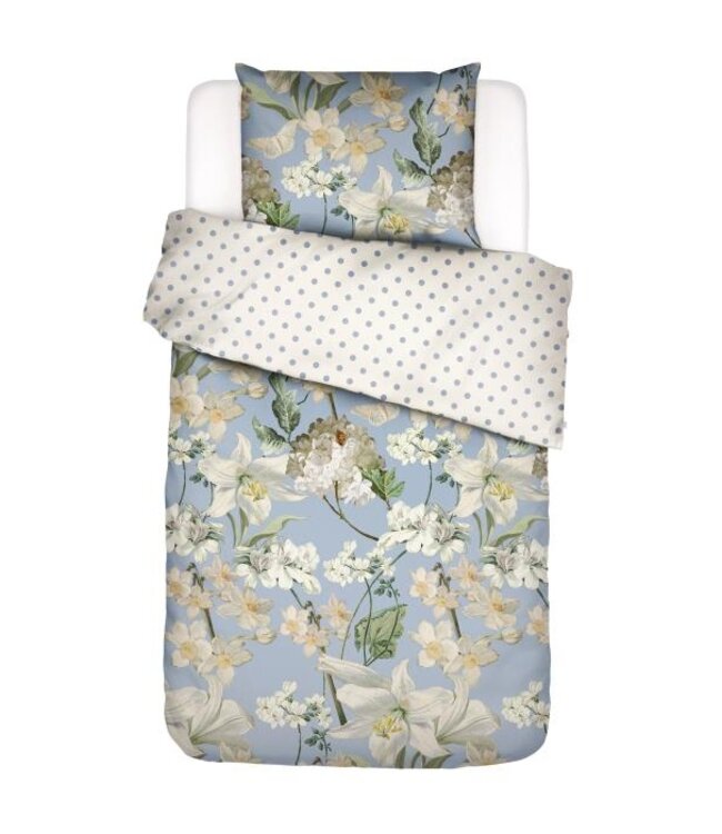 Essenza Rosalee Dekbedovertrek Ijsblauw