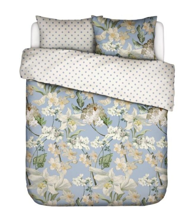 Essenza Rosalee Dekbedovertrek Ijsblauw