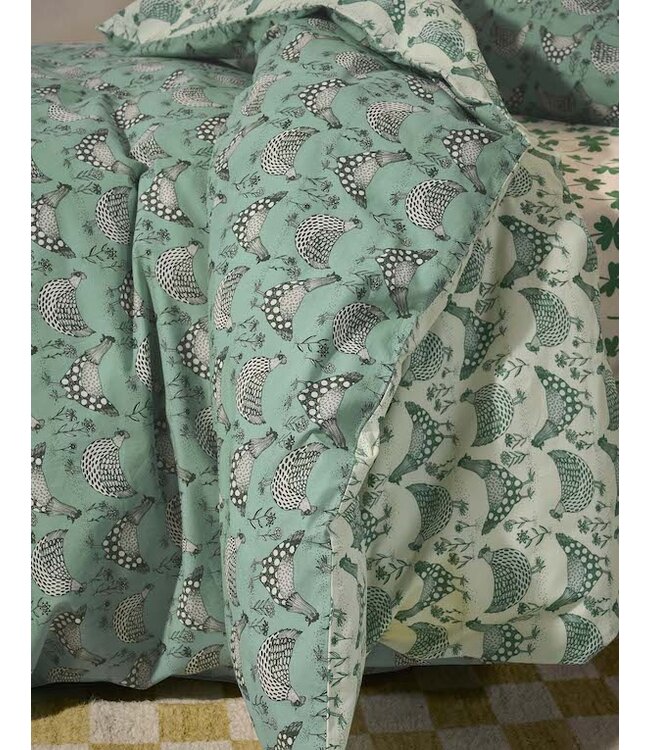 Essenza & Co Chicken Run Dekbedovertrek Turquoise