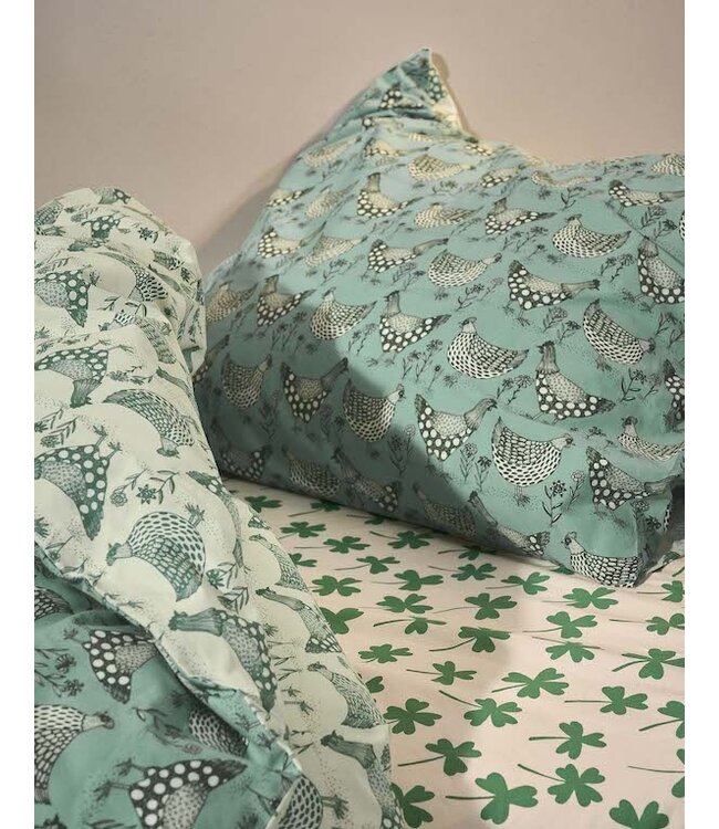 Essenza & Co Chicken Run Dekbedovertrek Turquoise