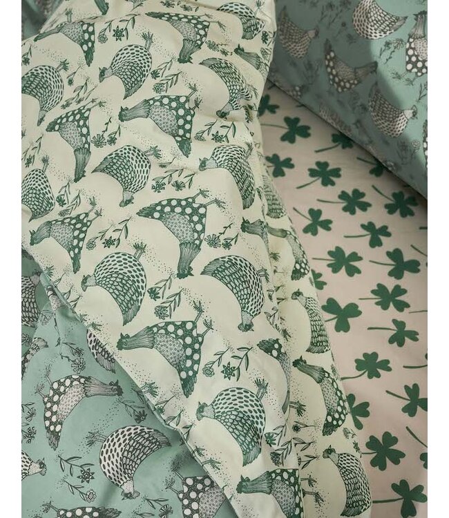 Essenza & Co Chicken Run Dekbedovertrek Turquoise