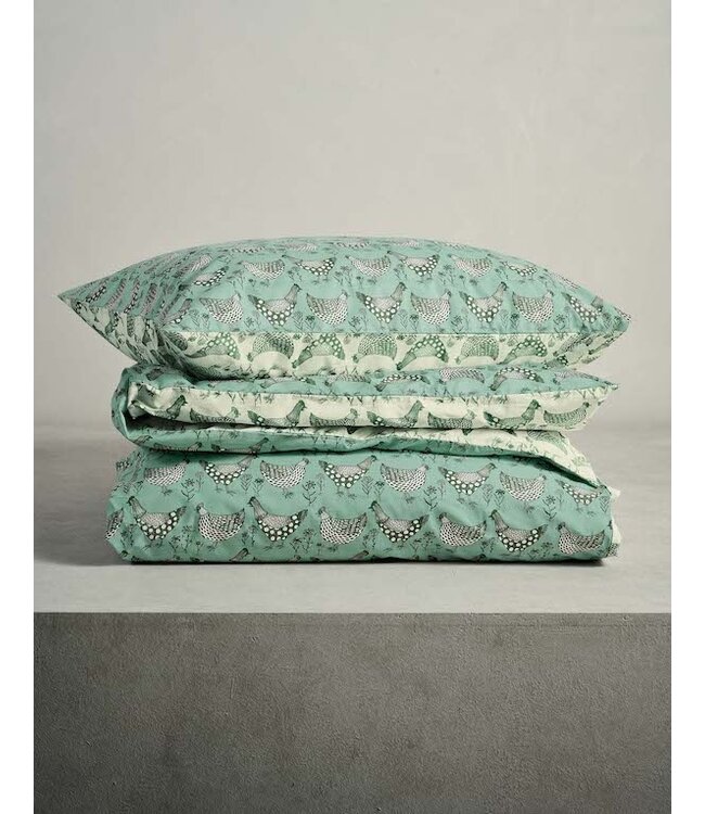 Essenza & Co Chicken Run Dekbedovertrek Turquoise