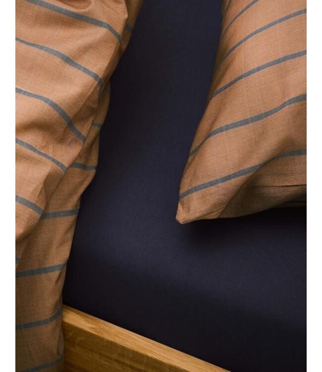 Marc O'Polo Premium Organic Jersey Hoeslaken Dark Navy