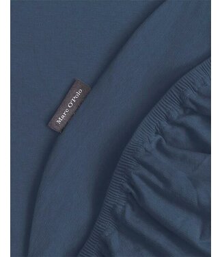 Marc O'Polo Marc O'Polo Premium Organic Jersey Hoeslaken Dark Navy