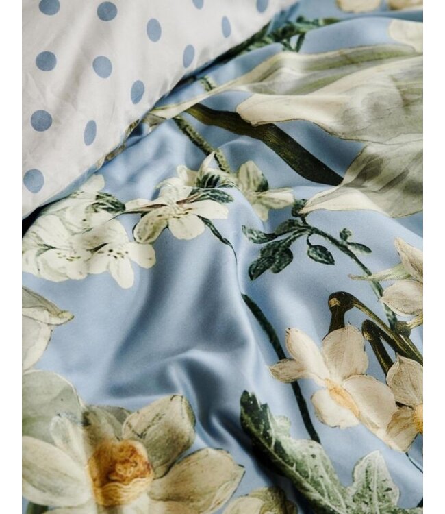 Essenza Rosalee Dekbedovertrek Ijsblauw