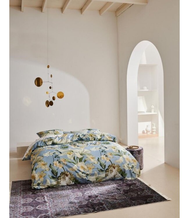 Essenza Rosalee Dekbedovertrek Ijsblauw