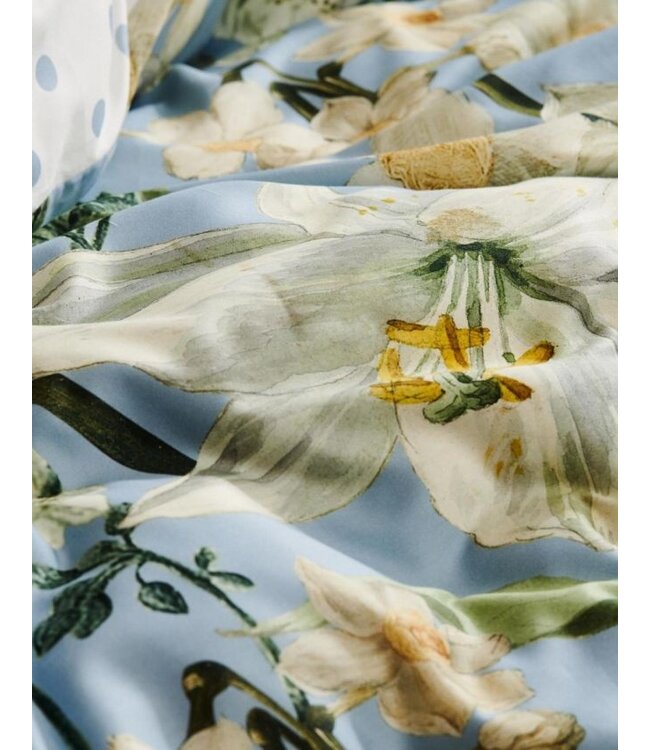 Essenza Rosalee Dekbedovertrek Ijsblauw