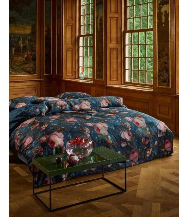 Essenza Gallery of Roses Dekbedovertrek Nightblue