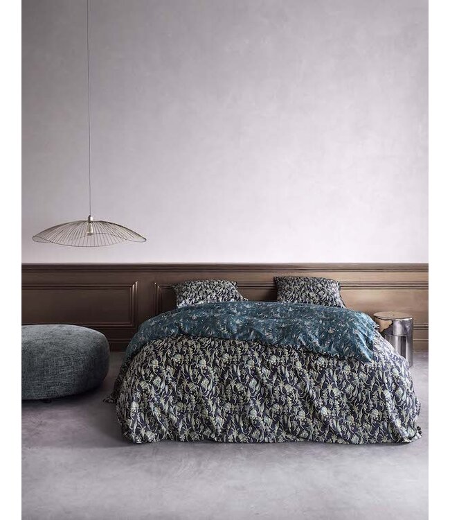 Essenza Issadore Dekbedovertrek darkest blue