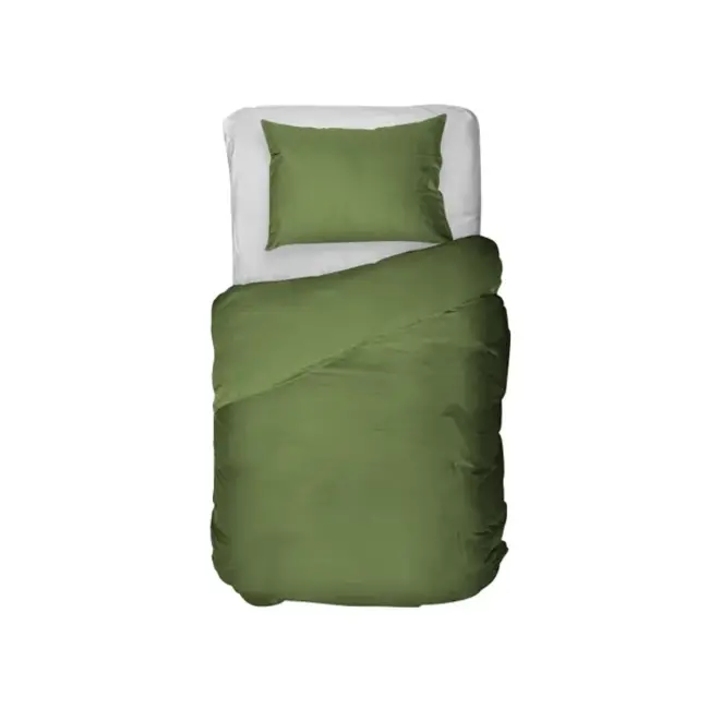 Kayori dekbedovertrek Kiyo Tencel Donkergroen