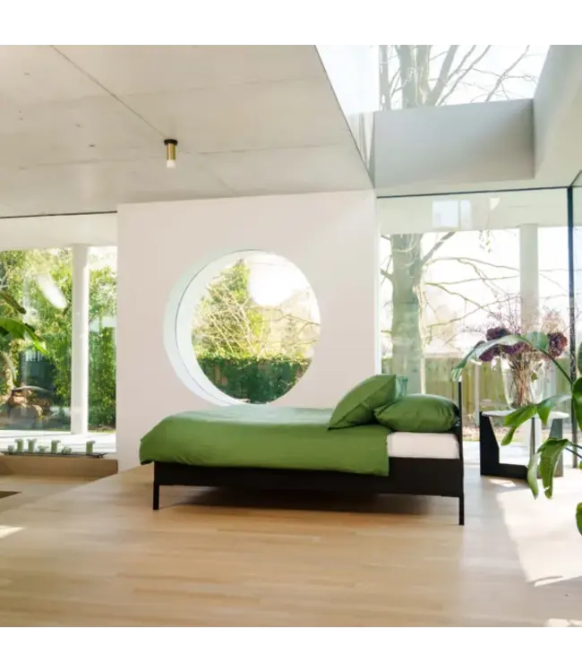 Kayori dekbedovertrek Kiyo Tencel Donkergroen