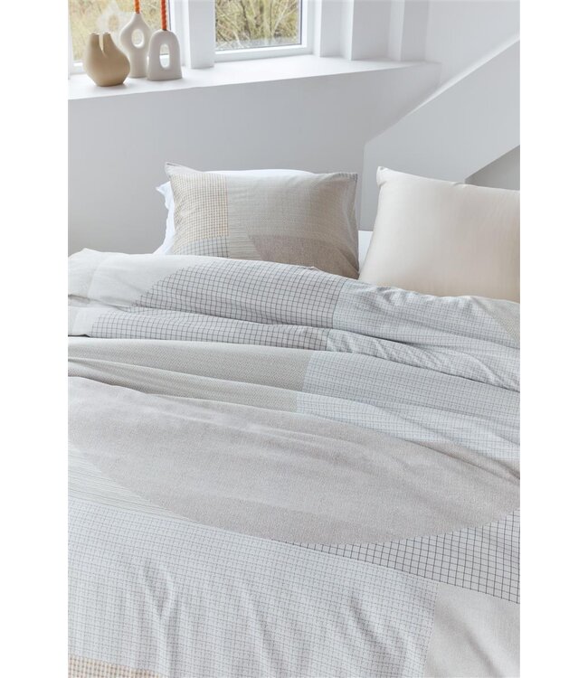 Beddinghouse Dutch Design Structure Dekbedovertrek Sand