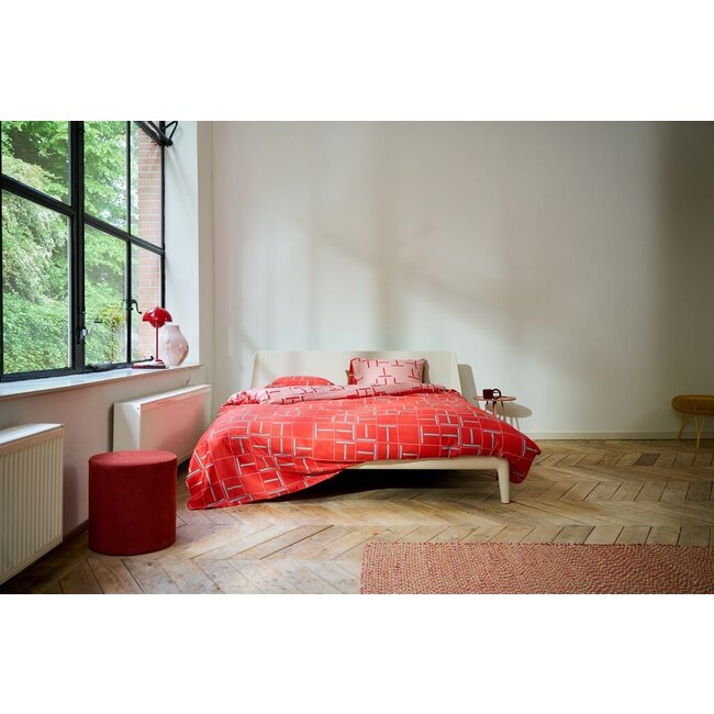 Auping Graphic red Dekbedovertrek