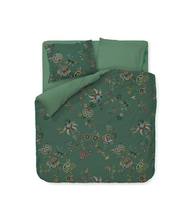 Pip Studio Cece Fiore Dekbedovertrek Groen