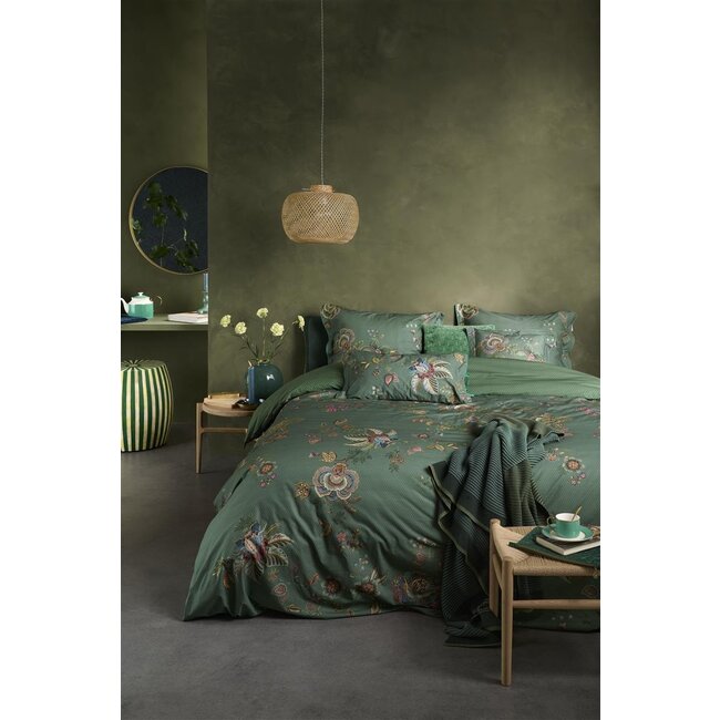 Pip Studio Cece Fiore Dekbedovertrek Groen