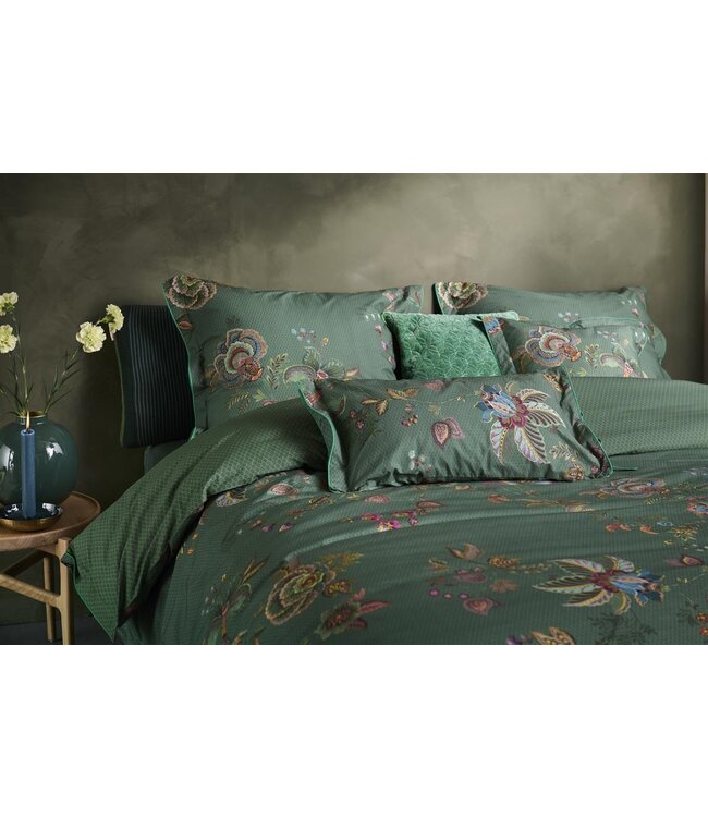 Pip Studio Cece Fiore Dekbedovertrek Groen