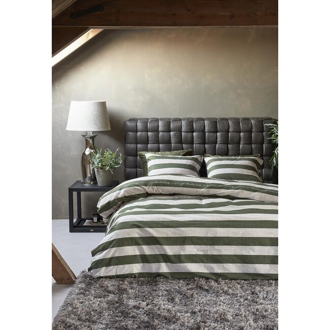 Riviera Maison Brayden Dekbedovertrek Groen