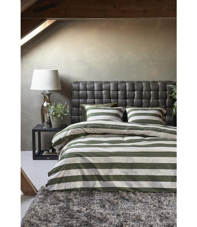 Riviera Maison Brayden Dekbedovertrek Groen