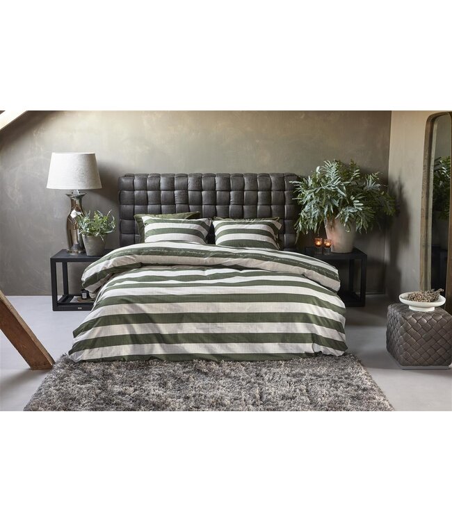 Riviera Maison Brayden Dekbedovertrek Groen