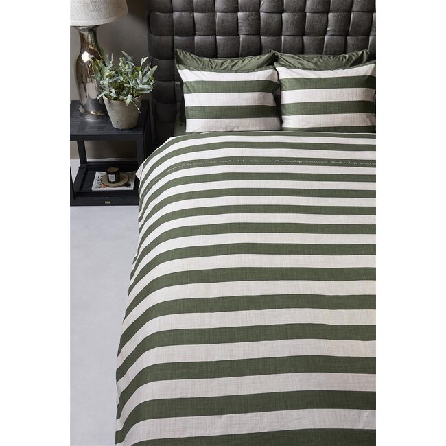 Riviera Maison Brayden Dekbedovertrek Groen