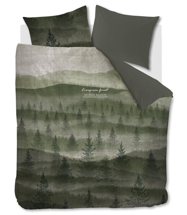 Riviera Maison Evergreen Dekbedovertrek Groen