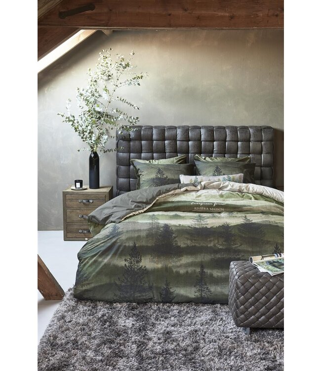 Riviera Maison Evergreen Dekbedovertrek Groen