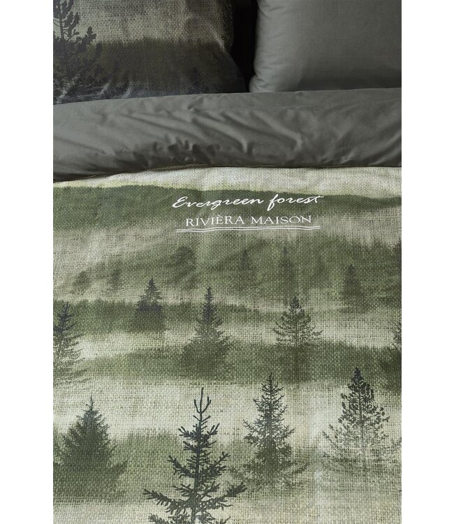 Riviera Maison Evergreen Dekbedovertrek Groen