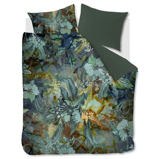 Kardol by Beddinghouse Kardol by Beddinghouse Floral Embrace Dekbedovertrek Blauw Groen