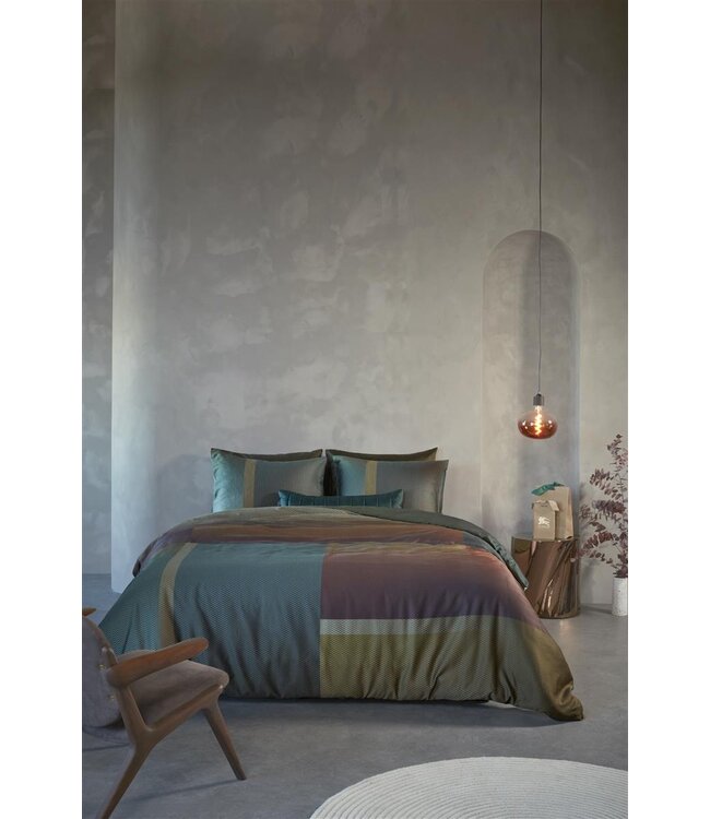 Kardol by Beddinghouse Sloane Square Dekbedovertrek Olijf Groen