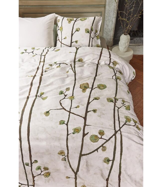 Beddinghouse x Van Gogh Museum Plum Blossoms Dekbedovertrek Zand