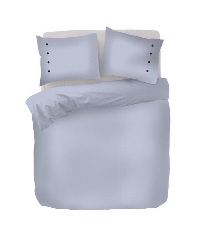 Kayori Shizu dekbedovertrek Katoensatijn Blauw