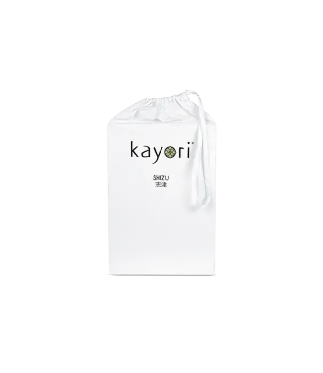 Kayori Shizu Topper hoeslaken Perkal Wit