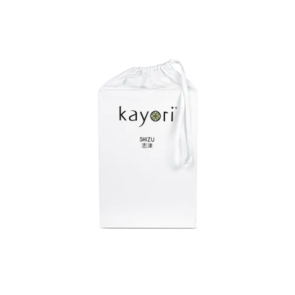 Kayori Shizu Topper hoeslaken Perkal Wit