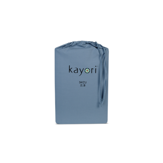 Kayori Kayori Shizu Topper hoeslaken Perkal Blauw