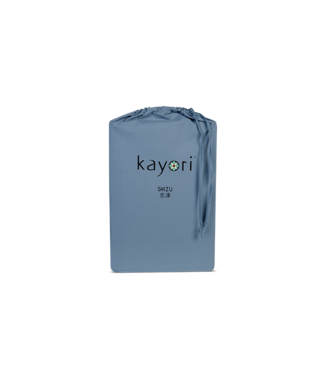 Kayori Kayori Shizu Topper hoeslaken Perkal Blauw