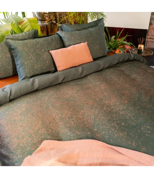 Kayori Morian Tencel groen dekbedovertrek 240x200/220 cm