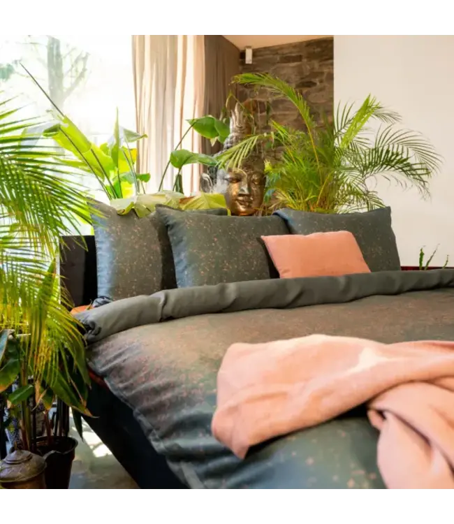 Kayori Morian Tencel groen dekbedovertrek 240x200/220 cm