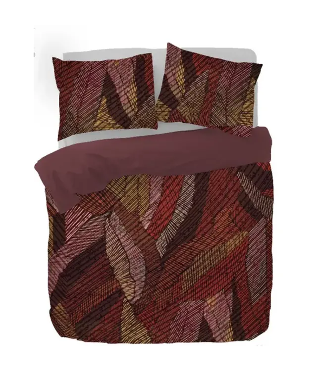 Kayori Kymani Egypt.katoen rood dekbedovertrek 240x200/220 cm