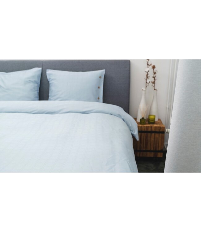 Kayori Shizu dekbedovertrek Katoenperkal Blauw