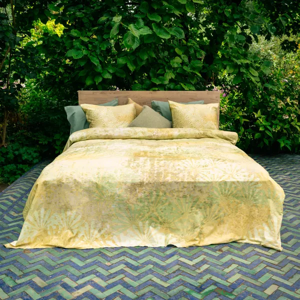 Kayori Madee dekbedovertrek Satijn Groen
