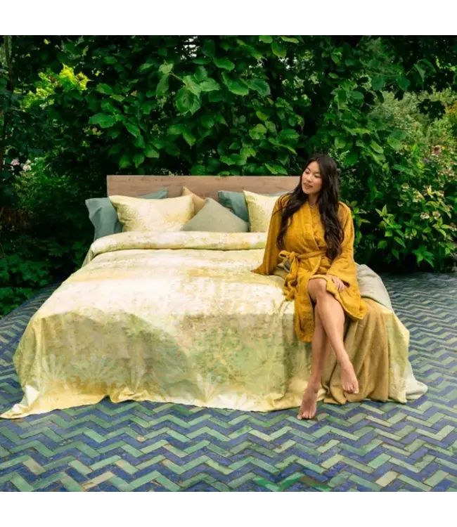 Kayori Madee dekbedovertrek Satijn Groen