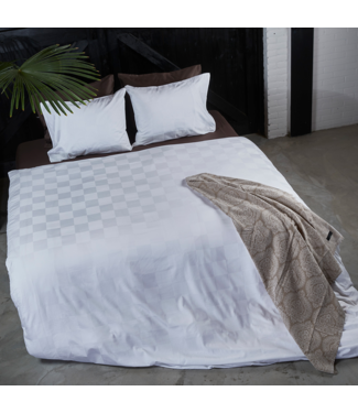 Dommelin Dommelin Quadra Wit Dekbedovertrek