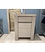 Ledikant Nature 180x210 cm creamy white Showmodel incl 2 nachtkastjes
