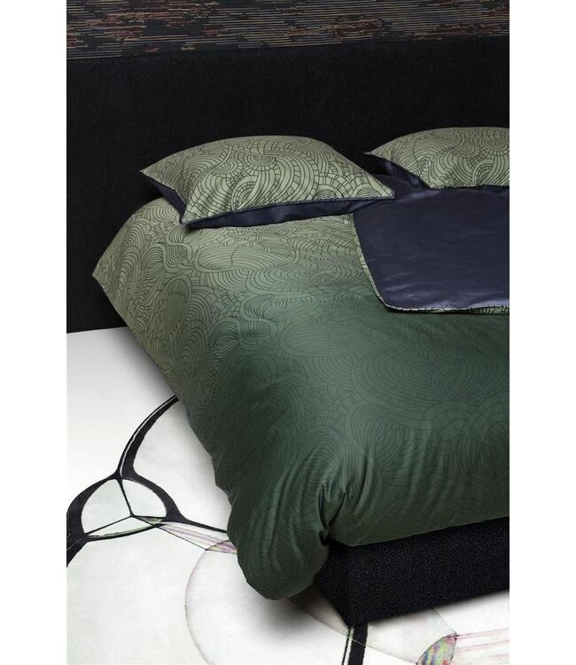 MOOOI Dodo Pavone Green dekbedovertrek