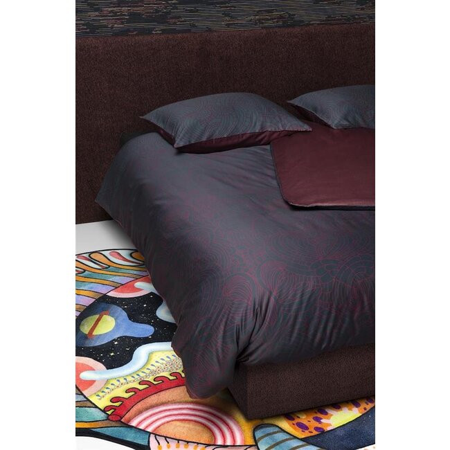 MOOOI Dodo Pavone Dark Red hoeslaken