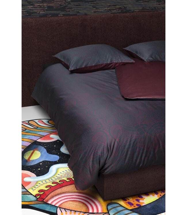 MOOOI Dodo Pavone Dark Red hoeslaken