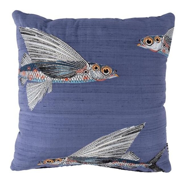 MOOOI Embroidered Flying Coral Fish Blue