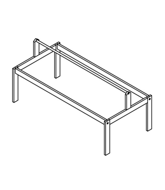 Lifetime dakframe voor stoffen dak 4-in-1
