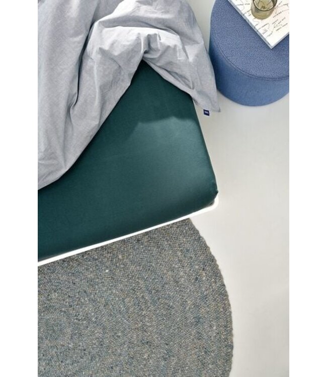 Auping Organic Jersey Hoeslaken Splittopper pine green